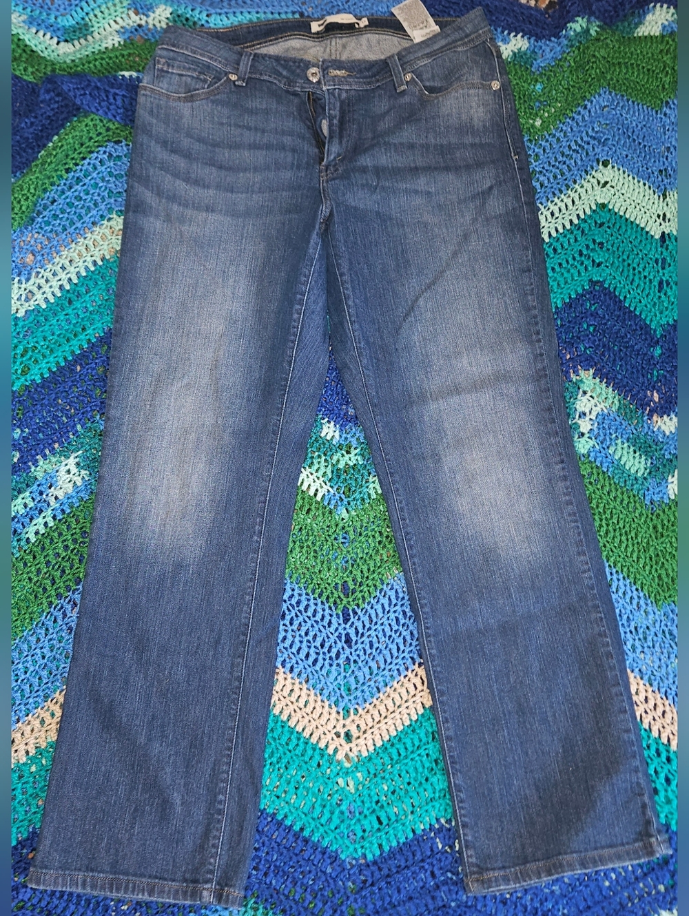 Levi's Curvy 529 Straight Leg Jeans, Size 16, Irregular